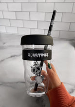 Load image into Gallery viewer, Steamed Skelly Glass Tumbler w/ Skelly Koozie &amp; Limited Edition straw
