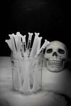 Load image into Gallery viewer, Funny Bonez cocktail glass straw set

