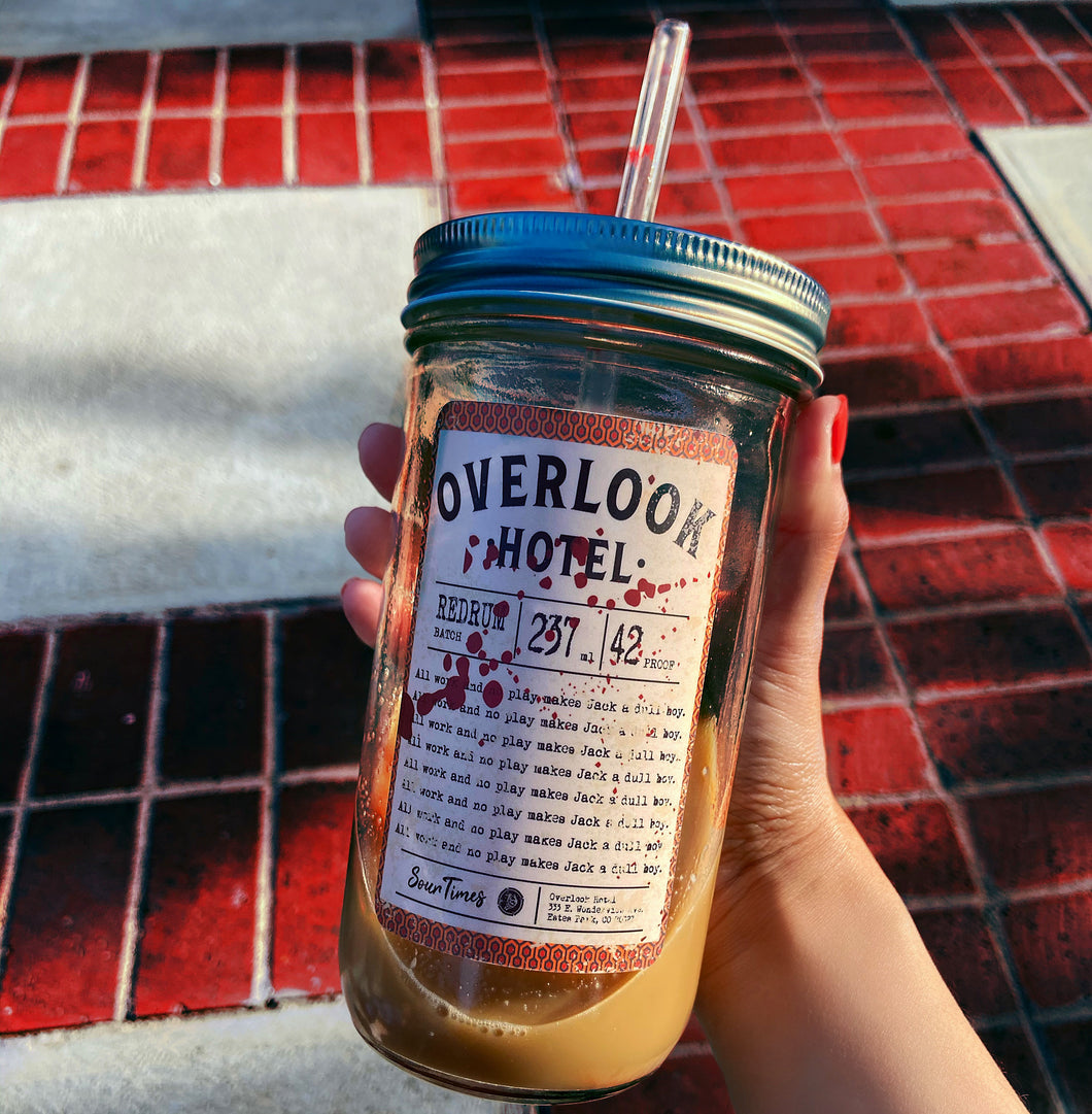 22oz. Overlook Hotel glass cup