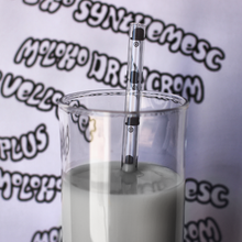 Load image into Gallery viewer, Clockwork Orange glass straw
